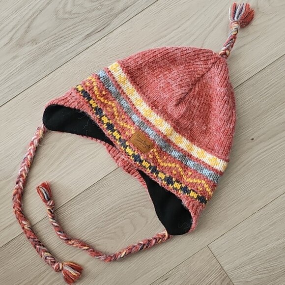 Vintage 🇨🇦 Merkley Wool Blend Ear Flap Toque - Picture 2 of 15